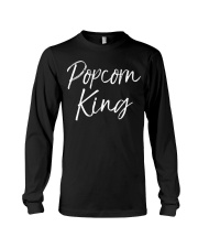 Popcorn King T-Shirt Cinema Movie Snack Shirt Best Gifts For Theater Lovers Long Sleeve Tee tile