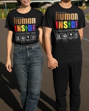 Human Inside Colours May Vary Lgbt Shirt Pride Clothing Gifts For Lgbt Friends Classic T-Shirt apparel-classic-tshirt-lifestyle-front-145