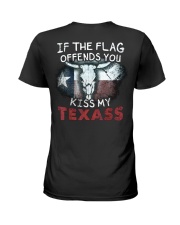 If The Flag Offends You Kiss My Texass Shirt Funny Ladies T-Shirt tile