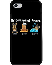 My Quarantine Routine Yorkie Phone Case thumbnail