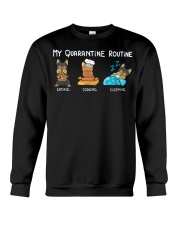 My Quarantine Routine Yorkie Crewneck Sweatshirt thumbnail