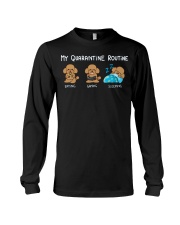 My Quarantine Routine poodle Long Sleeve Tee thumbnail