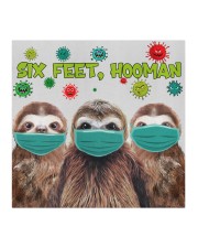 Sloth Six Feet Hooman Cute Gift For Daughter Cloth face mask aos-face-mask-coverlet-lifestyle-front-02