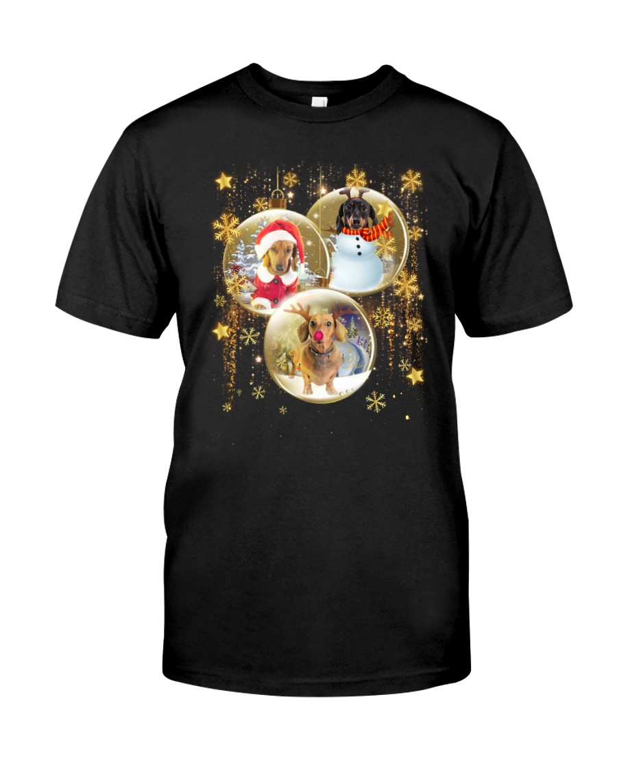 Dachshund T-shirt Christmas gift for friend Classic T-Shirt