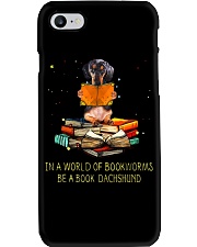 In A Worl D Of Bookworms Be A Book Dachshund Phone Case thumbnail