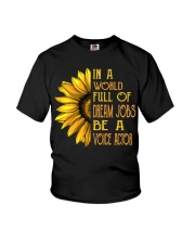 In A World Full Of Dream Jobs Be A Voice Actor Shirt Sunflower Graphic Quotes Tee Gifts Youth T-Shirt tile