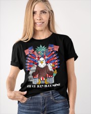 American Eagle 4th Of July Is Coming Shirt Men's Patriotic T-Shirts Gifts For Dad Classic T-Shirt apparel-classic-tshirt-lifestyle-front-100