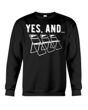 Yes And Funny Improv Acting Comedy Shirt Funny Acting T-Shirt Gift For An Actress Crewneck Sweatshirt tile