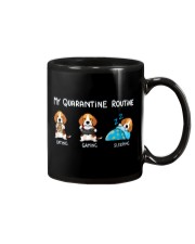 My Quarantine Routine beagle Mug thumbnail