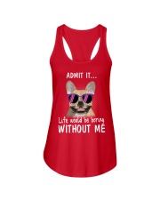 Frenchie admit it life would be boring without me Ladies Flowy Tank thumbnail