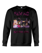 Sewing Is Not A Hobby It'S A 2020 DACHSHUND Crewneck Sweatshirt thumbnail