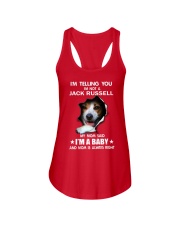 I'm telling you i'm not a jack russell Ladies Flowy Tank thumbnail