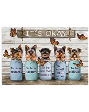 Yorkie 2 17x11 Poster front