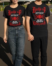 Buckle Up Buttercup You Just Flipped My Witch Switch Shirt Witchy Gifts For Friends Classic T-Shirt apparel-classic-tshirt-lifestyle-front-145