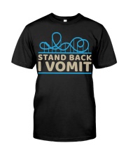 I Stand Back I Vomit Roller Coaster Shirt Design Funny Roller Coaster Gift Ideas Classic T-Shirt front