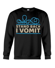 I Stand Back I Vomit Roller Coaster Shirt Design Funny Roller Coaster Gift Ideas Crewneck Sweatshirt tile