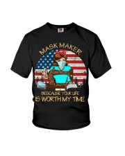 your life is worth my time sewing Youth T-Shirt thumbnail
