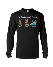My Quarntine Routine Yorkie2 Long Sleeve Tee thumbnail