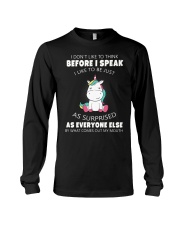 I don't like to think before i speak unicorn shirt Long Sleeve Tee thumbnail
