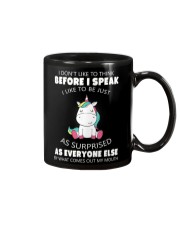 I don't like to think before i speak unicorn shirt Mug thumbnail