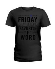 Friday Is My Second Favorite F Word Shirt End Of The Week Humor T-Shirt Men Women Gift Ladies T-Shirt tile