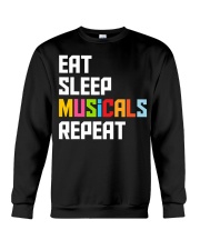 Eat Sleep Musicals Repeat Shirt Funny Graphic T-Shirt Good Gifts For A Musician Crewneck Sweatshirt tile