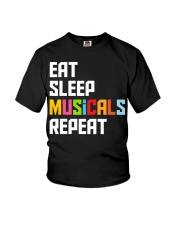 Eat Sleep Musicals Repeat Shirt Funny Graphic T-Shirt Good Gifts For A Musician Youth T-Shirt tile