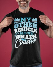 My Other Vehicle Is A Roller Coaster Shirt Funny Roller Coaster Sayings Themed Gifts Classic T-Shirt apparel-classic-tshirt-lifestyle-front-181