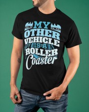 My Other Vehicle Is A Roller Coaster Shirt Funny Roller Coaster Sayings Themed Gifts Classic T-Shirt apparel-classic-tshirt-lifestyle-front-88