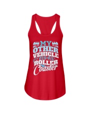 My Other Vehicle Is A Roller Coaster Shirt Funny Roller Coaster Sayings Themed Gifts Ladies Flowy Tank tile