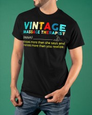 Vintage Massage Therapist Definition T-Shirt Funny Therapy Shirts Ot Month Gifts Classic T-Shirt apparel-classic-tshirt-lifestyle-front-88