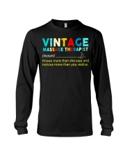 Vintage Massage Therapist Definition T-Shirt Funny Therapy Shirts Ot Month Gifts Long Sleeve Tee tile