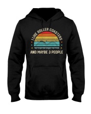 I Like Roller Coasters And Maybe 3 People Shirt Amusement Park Retro T-Shirt Grandson Presents Hooded Sweatshirt tile