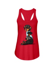 Dachshund Love Mom Ladies Flowy Tank thumbnail