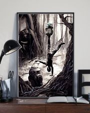 baby yoda training luke 11x17 Poster lifestyle-poster-2