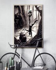 baby yoda training luke 11x17 Poster lifestyle-poster-7