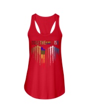 hand color Ladies Flowy Tank thumbnail