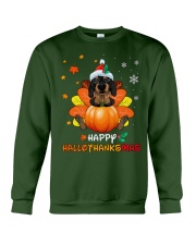 dachshund hallothanksmas Crewneck Sweatshirt thumbnail