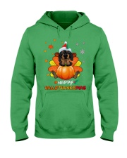 dachshund hallothanksmas Hooded Sweatshirt thumbnail