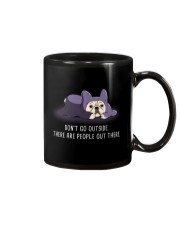Don'T Go Outside There Are Peopley Out frenchie 2 Mug thumbnail