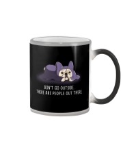Don'T Go Outside There Are Peopley Out frenchie 2 Color Changing Mug thumbnail