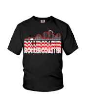Rollercoaster T-Shirt Roller Coaster Amusement Theme Park Thrilling Thrillseeker Shirt Youth T-Shirt tile