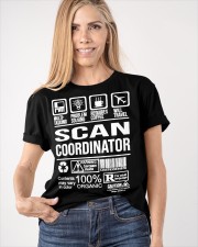 Scan Coordinator Warning Sarcasm Inside T-Shirt Funny Sarcastic T-Shirt Sayings Classic T-Shirt apparel-classic-tshirt-lifestyle-front-100