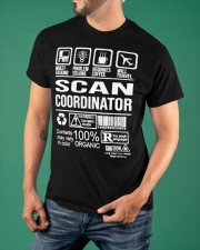 Scan Coordinator Warning Sarcasm Inside T-Shirt Funny Sarcastic T-Shirt Sayings Classic T-Shirt apparel-classic-tshirt-lifestyle-front-88