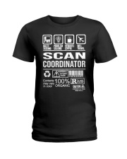 Scan Coordinator Warning Sarcasm Inside T-Shirt Funny Sarcastic T-Shirt Sayings Ladies T-Shirt tile