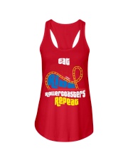 Eat Sleep Ride Rollercoasters Repeat Shirt Amusement Park Funny T-Shirt Gifts Ladies Flowy Tank tile