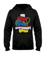 Eat Sleep Ride Rollercoasters Repeat Shirt Amusement Park Funny T-Shirt Gifts Hooded Sweatshirt tile