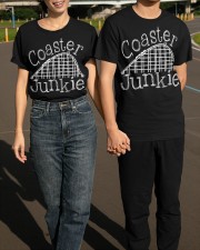 Roller Junkie Classic T-Shirt Clothing Rollercoaster Shirt For Fan Classic T-Shirt apparel-classic-tshirt-lifestyle-front-145