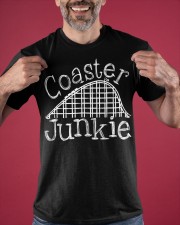 Roller Junkie Classic T-Shirt Clothing Rollercoaster Shirt For Fan Classic T-Shirt apparel-classic-tshirt-lifestyle-front-181