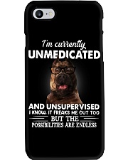 Im Curently Unmedicated And Unsuper Vised pitbull Phone Case thumbnail